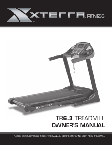 Manual XTERRA Fitness TR6.3 Treadmill