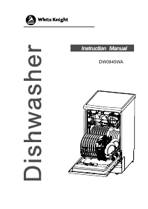 Manual White Knight DW0945WA Dishwasher