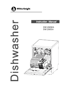 Manual White Knight DW1260WA Dishwasher