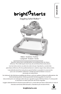 Manual de uso Bright Starts 10924-WWC Giggling Safari Andador para bébé
