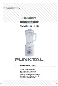 Manual de uso Punktal PK-292LIC Batidora