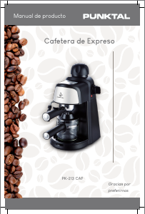 Manual de uso Punktal PK-213 CAF Máquina de café espresso