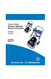 Manual de uso Westinghouse WP2300 Limpiadora de alta presión