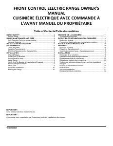 Mode d’emploi Whirlpool YWEE515S0LB Cuisinière