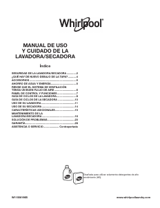 Manual de uso Whirlpool WGTLV27HW Lavasecadora