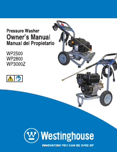 Manual de uso Westinghouse WP2800 Limpiadora de alta presión