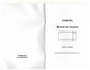 Manual de uso Punktal PK-MA320 Microondas