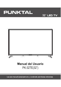 Manual de uso Punktal PK-32TE Televisor de LED