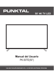 Manual de uso Punktal PK-50TE Televisor de LED
