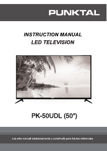Manual de uso Punktal PK-50UDL Televisor de LED