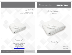 Manual Punktal PK-22 PL Electric Blanket