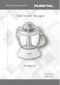 Manual de uso Punktal PK-884 EX Exprimidor de cítricos