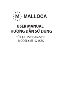 Hướng dẫn sử dụng Malloca MF-521SBS Tủ đông lạnh