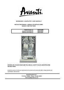 Manual Avanti DWF18V0W Dishwasher