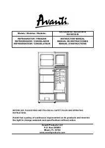 Manual de uso Avanti RA10X0W-IS Frigorífico combinado