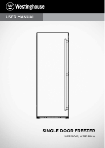 Manual Westinghouse WFB2804WA Freezer