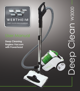 Manual Wertheim W3000 Vacuum Cleaner