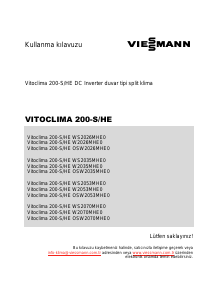 Kullanım kılavuzu Viessmann Vitoclima 200-S/HE OSW2026MHE0 Klima