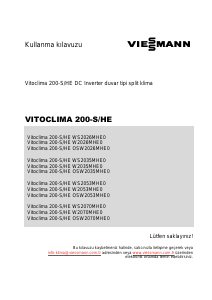 Kullanım kılavuzu Viessmann Vitoclima 200-S/HE OSW2035MHE0 Klima