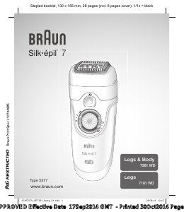 Manual Braun 7181 WD Silk-epil 7 Epilator