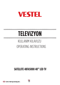 Kullanım kılavuzu Vestel 40FA5000 LED televizyon