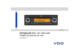 Kullanım kılavuzu VDO CD7326U-OR Oto radyosu