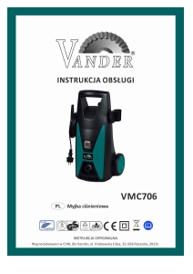 Instrukcja Vander VMC706 Myjka ciśnieniowa