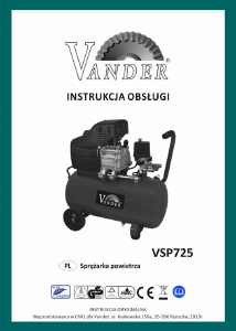 Instrukcja Vander VSP725 Kompresor