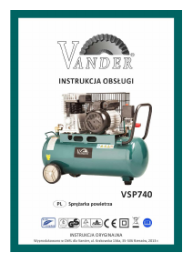 Instrukcja Vander VSP740 Kompresor