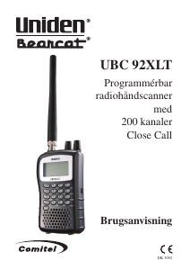 Brugsanvisning Uniden UBC 92XLT Bearcat Radioscanner