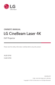 Manual LG HU810PW CineBeam Projector