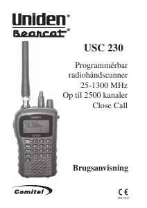 Brugsanvisning Uniden USC 230 Bearcat Radioscanner