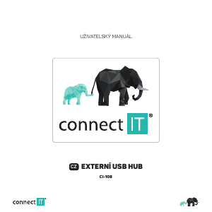 Manuál Connect IT CI-108 Rozbočovač USB