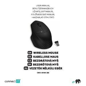 Manual Connect IT CMO-4040-BK Mouse