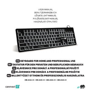 Manual Connect IT CKB-4042-CS Keyboard