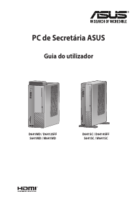 Manual Asus D6414SFF ExpertCenter D6 SFF Computador de secretária