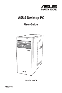 Manual Asus D300TA ExpertCenter D3 Tower Desktop Computer