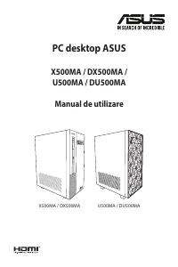 Manual Asus X500MA ExpertCenter X5 Mini Tower Computer de birou