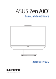 Manual Asus F5401 Zen AiO Computer de birou