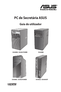 Manual Asus D540MA ExpertCenter D5 Tower Computador de secretária