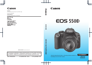 Návod Canon EOS 550D Digitálna kamera