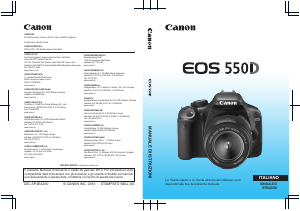 Manuale Canon EOS 550D Fotocamera digitale