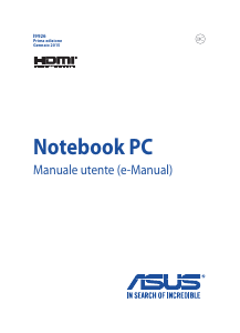 Manuale Asus V502LX Notebook