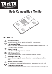 Manual Tanita BC-313 Scale