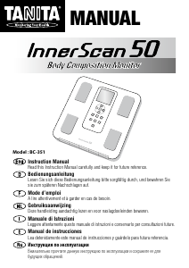 Manual Tanita BC-351 InnerScan 50 Scale