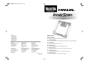 Manual Tanita BC-536 InnerScan Balança