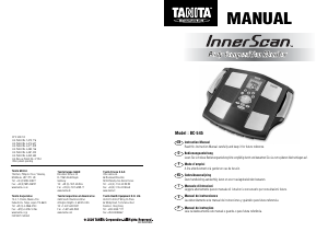 Mode d’emploi Tanita BC-545 InnerScan Pèse-personne