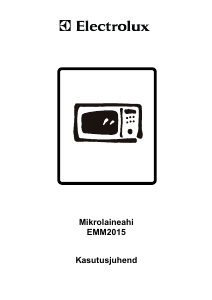 Kasutusjuhend Electrolux EMM2015S Mikrolaineahi