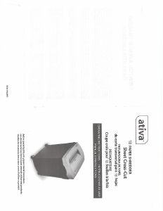 Manual Ativa X1800 Paper Shredder