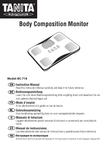 Manual de uso Tanita BC-718 Báscula